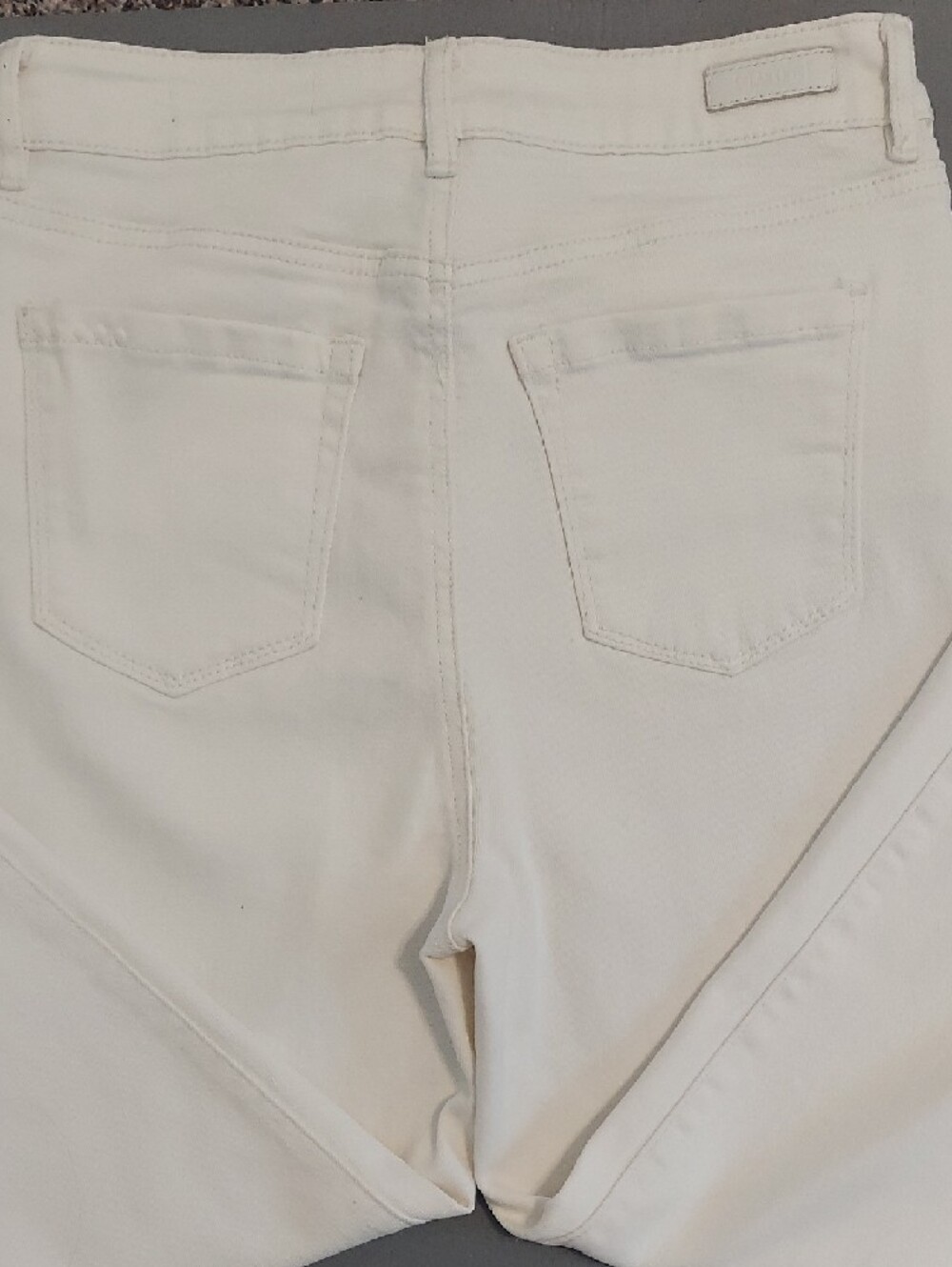 Women's BlankNYC The Baxter Off White Button Fly Straight Leg Jeans Size 29 - Picture 5 of 8
